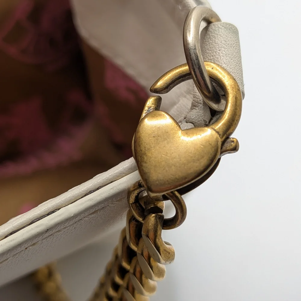 Juicy Couture Vintage Cream Leather Shoulder Bag P&G‎ Era